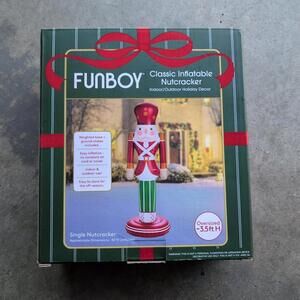 Funboy 3.5 FT Giant Classic Inflatable Nutcracker Christmas Decor Indoor Outdoor